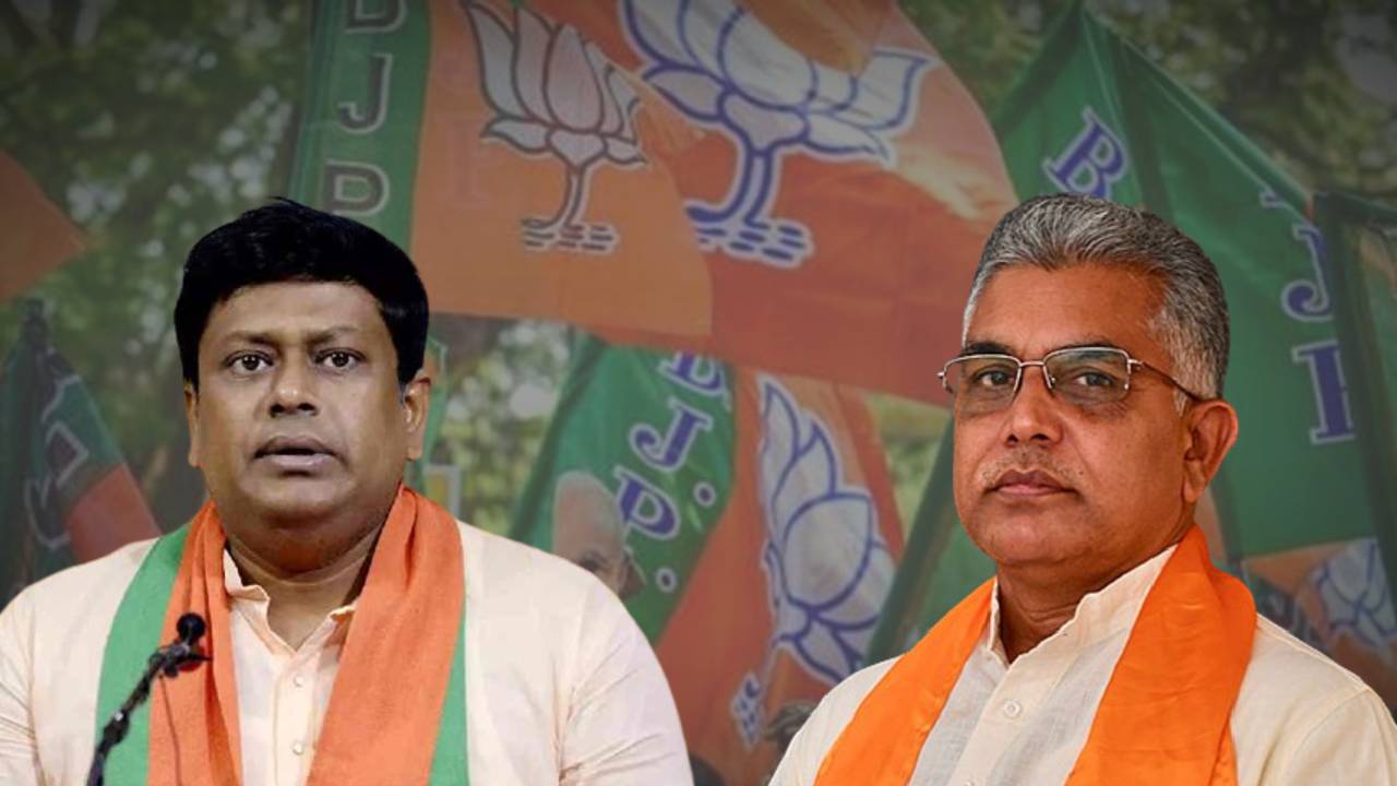 Amid controversy over Dilip Ghosh BJP having two meetings