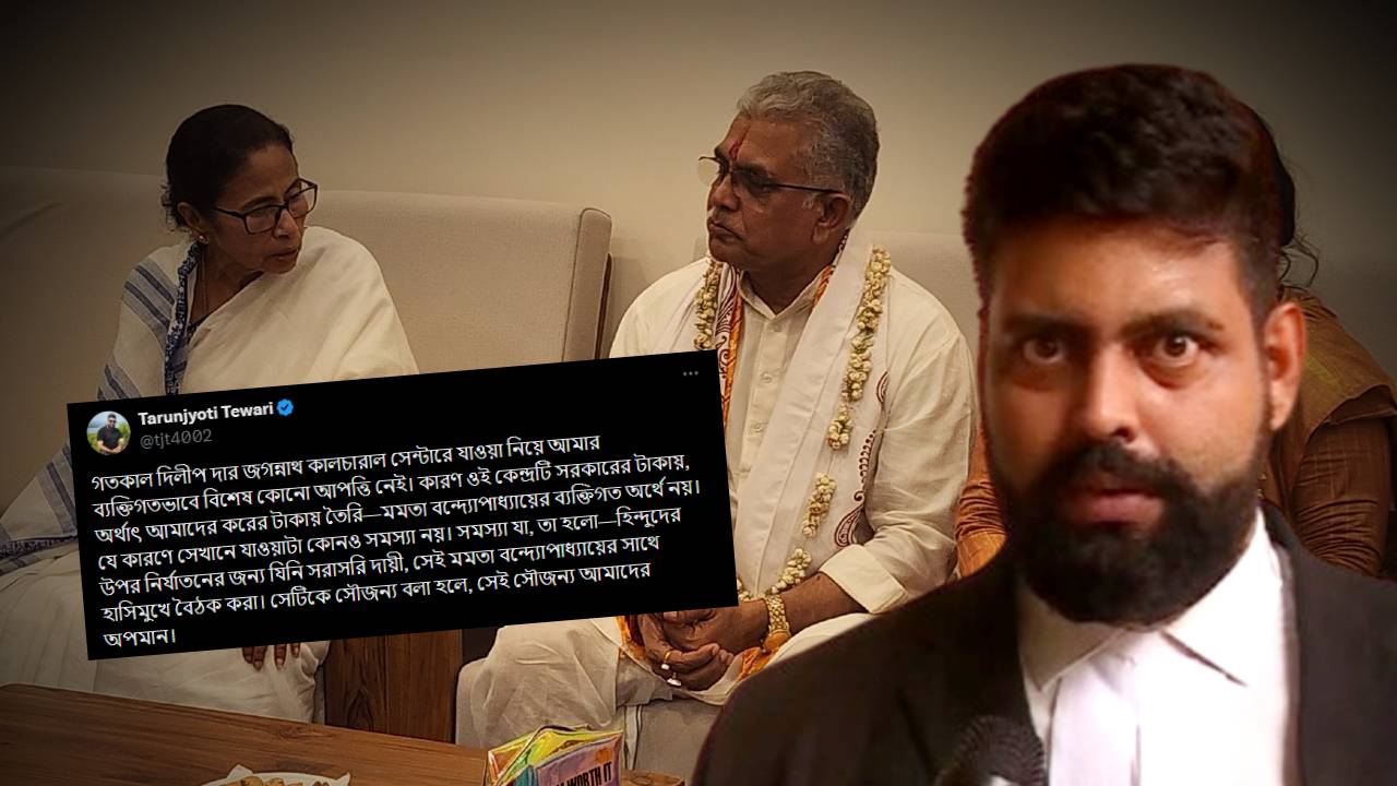 BJP leader Tarunjyoti Tewari again slams Dilip Ghosh