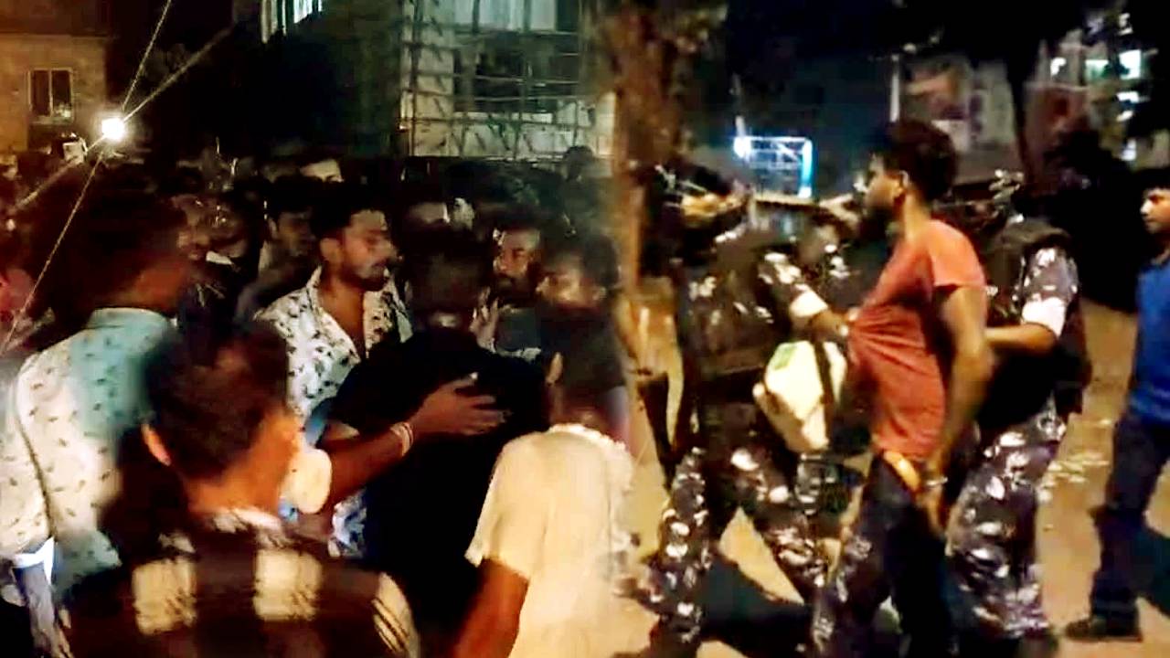Chaos in Barasat over alleged post against India
