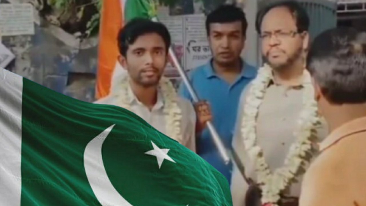 Two people arrested in bongaon for pasting Pakistan flag 