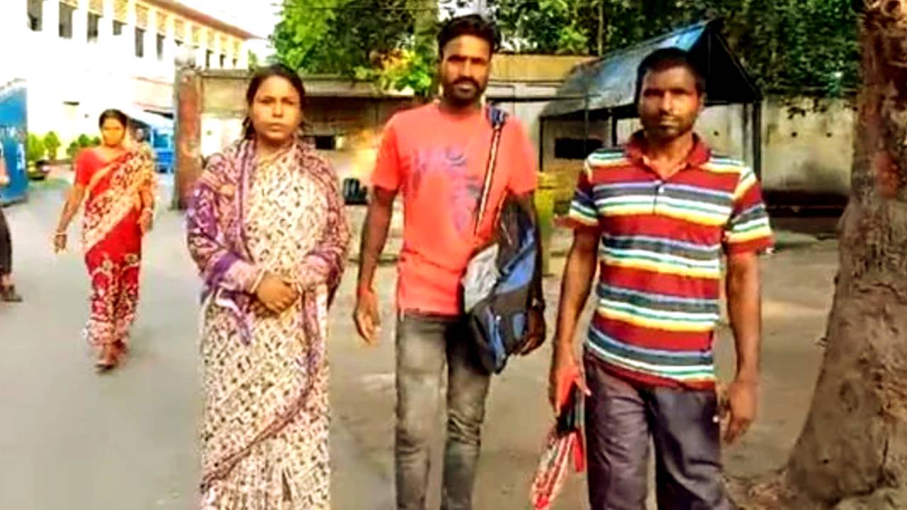 Sandeshkhali woman attacked by Sheikh Shahjahan goons
