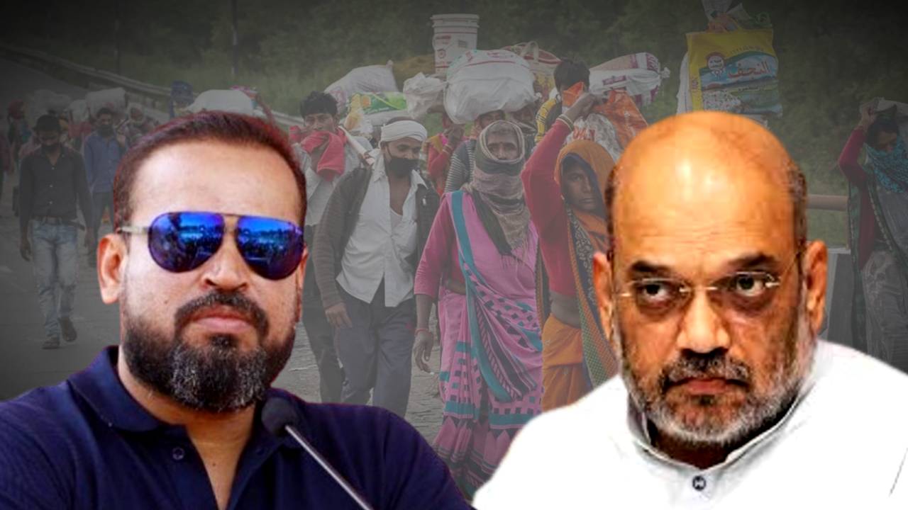 TMC MP Yusuf Pathan gives letter to Amit Shah