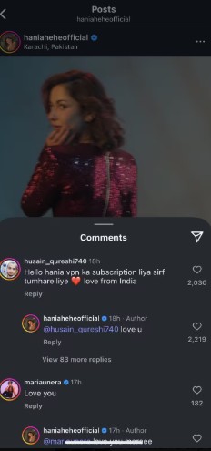 Few indians are using vpn to watch hania aamir 