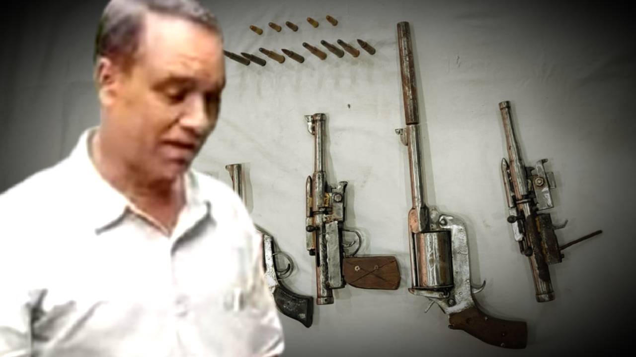 Arms and ammunitions recovered from Trinamool Congress worker house
