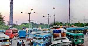 Bus stand is moving from Dharmatala bus stands where will the new address be