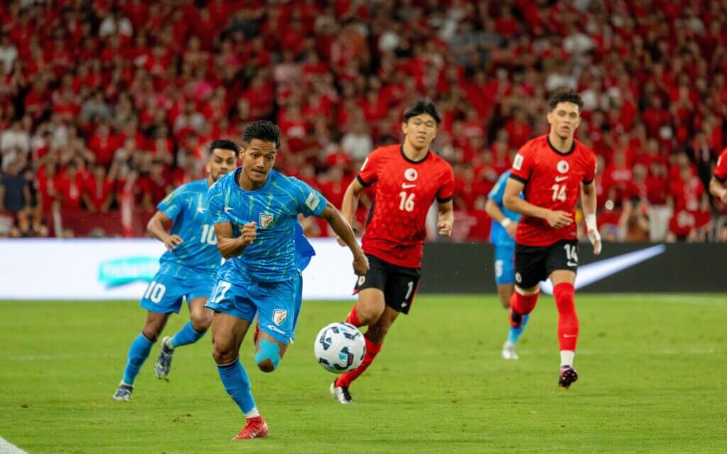 India National Football Team lost to Hong Kong.