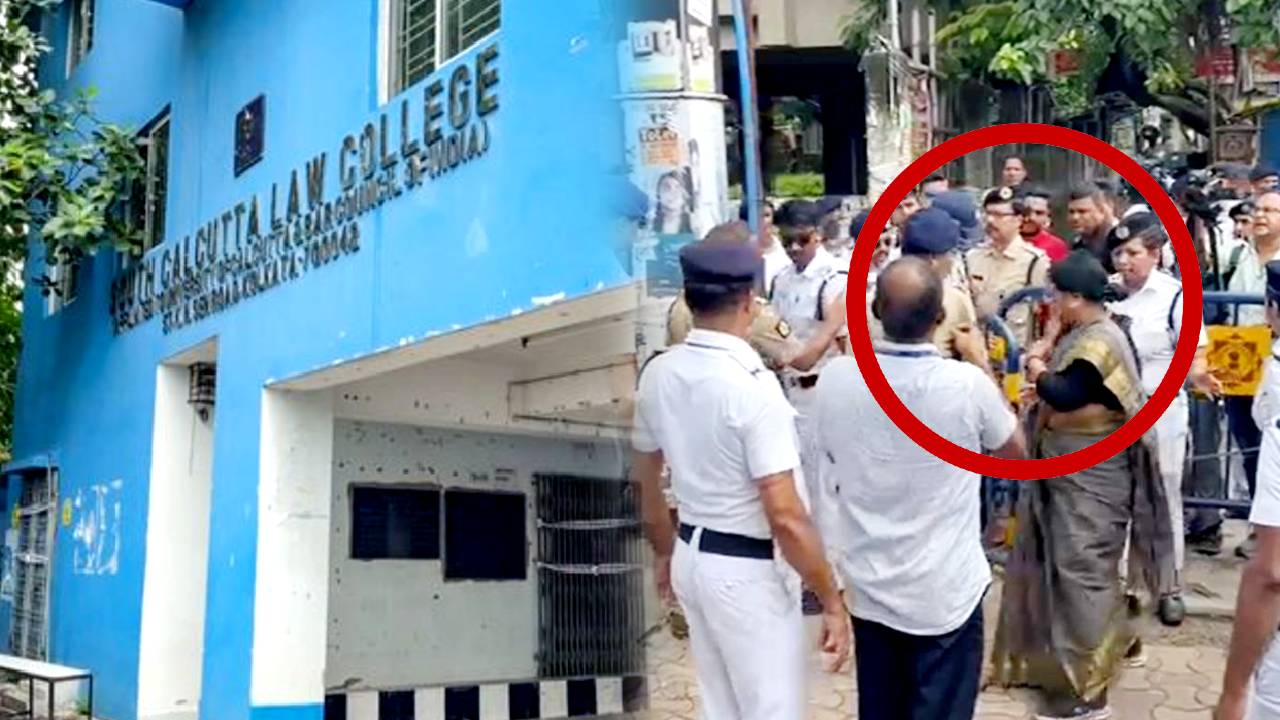 NCW members including Archana Majumdar at Kasba Police Station and the incident site
