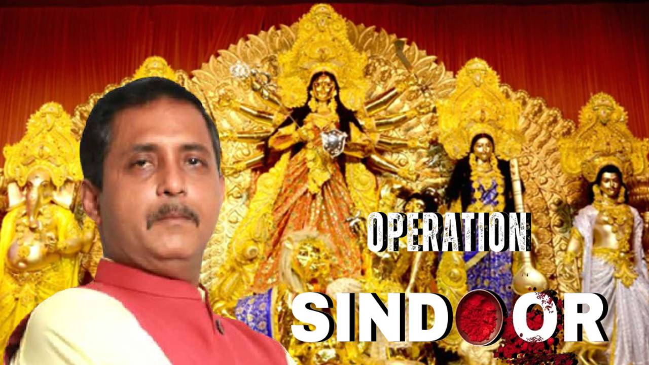 Police gave notice to Sajal Ghosh Durga Puja Santosh Mitra Square
