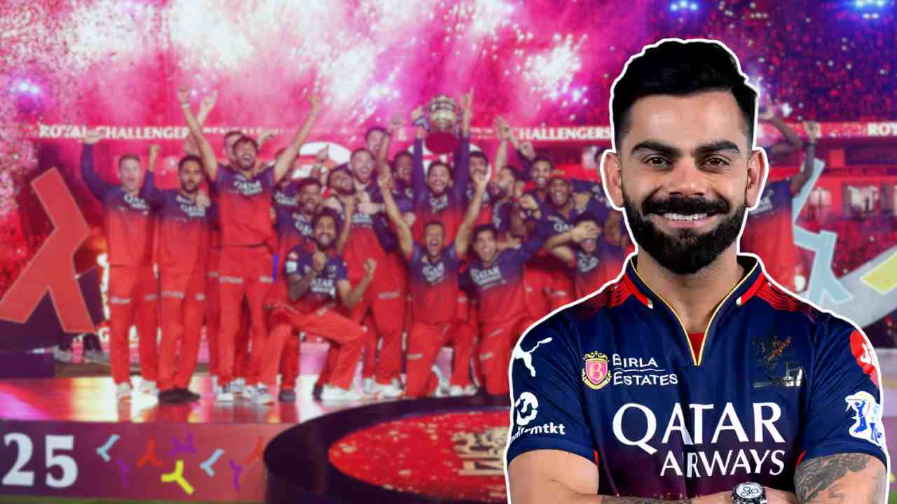 What did Virat Kohli do the morning after IPL champion.