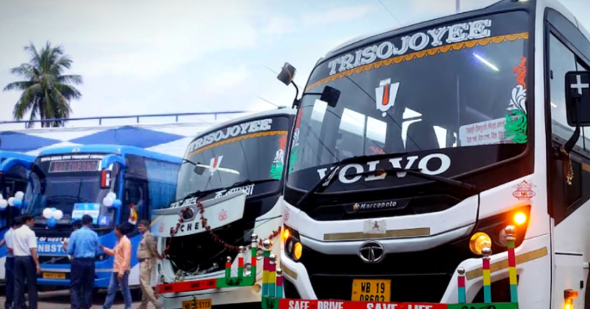 Kolkata Bus Service AC bus service launched on Sheoraphuli-Kolkata Sector Five route