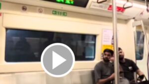 Metro video viral because men sitting inside ladies compartment