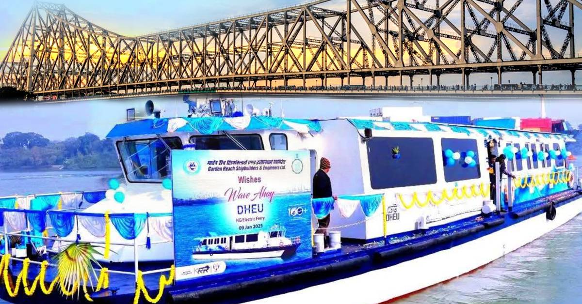 Kolkata Dheu metro is making waves on Hooghly river