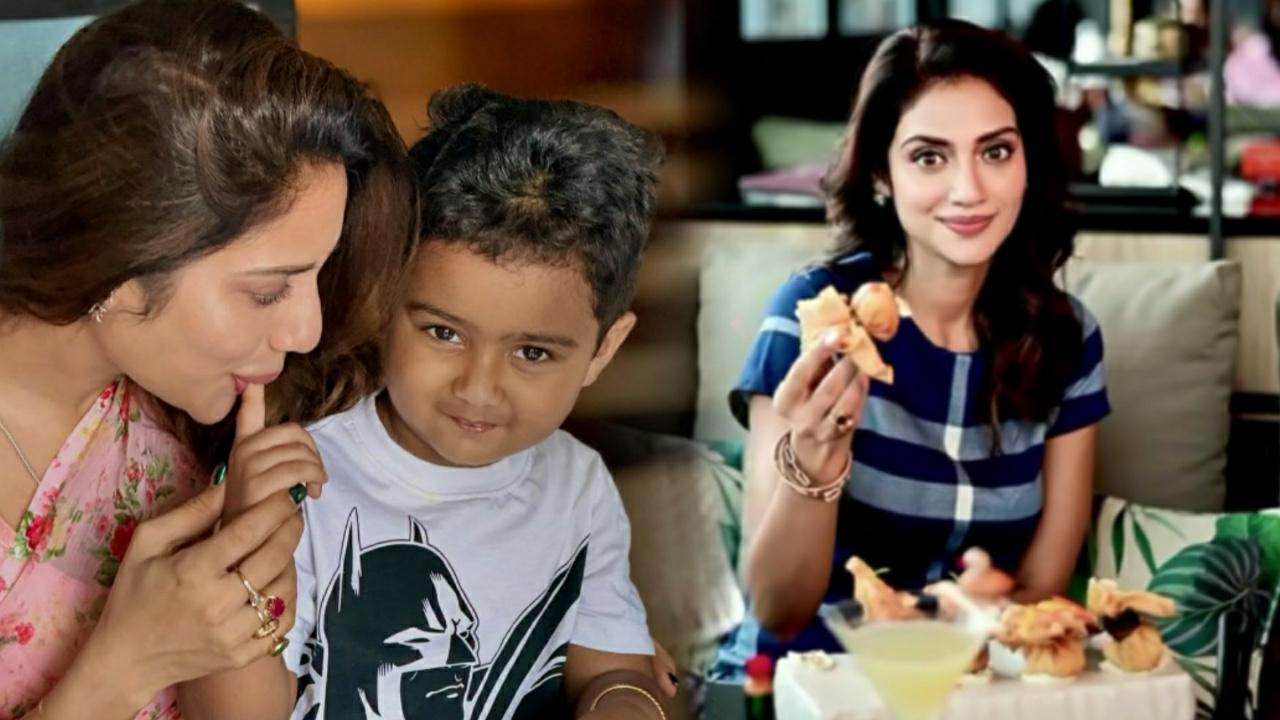 Nusrat Jahan shared her son yishaan creativity 