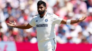 Jasprit Bumrah sets a record in the third Test in England.