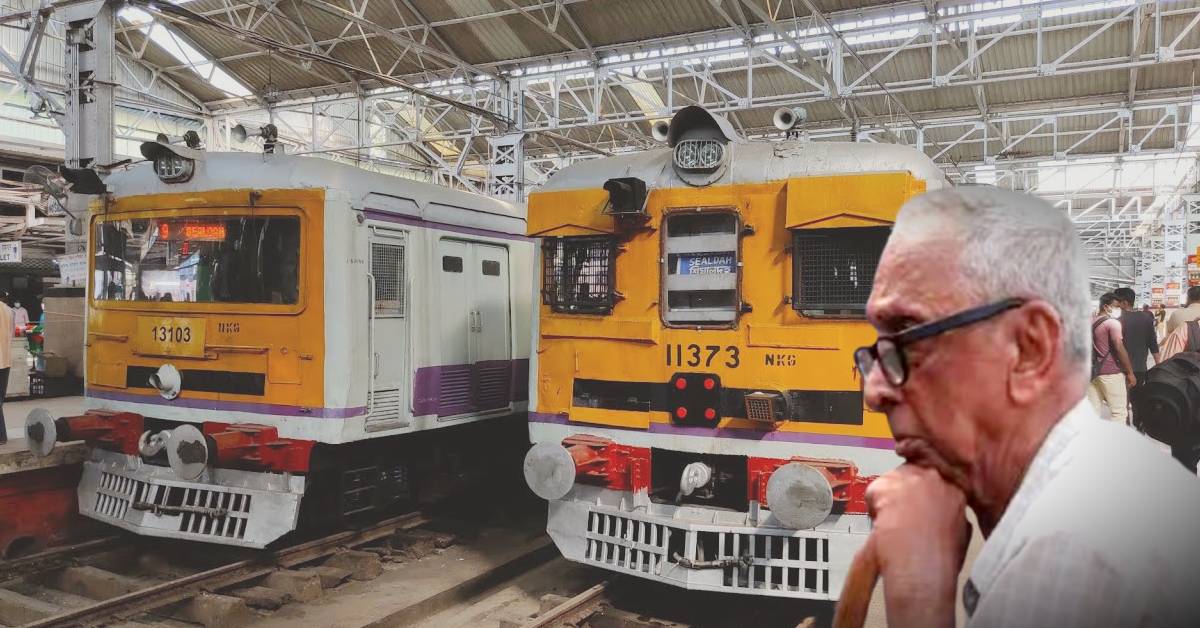 Local Train travel senior citizens during rush time Central railways Separated the compartmen