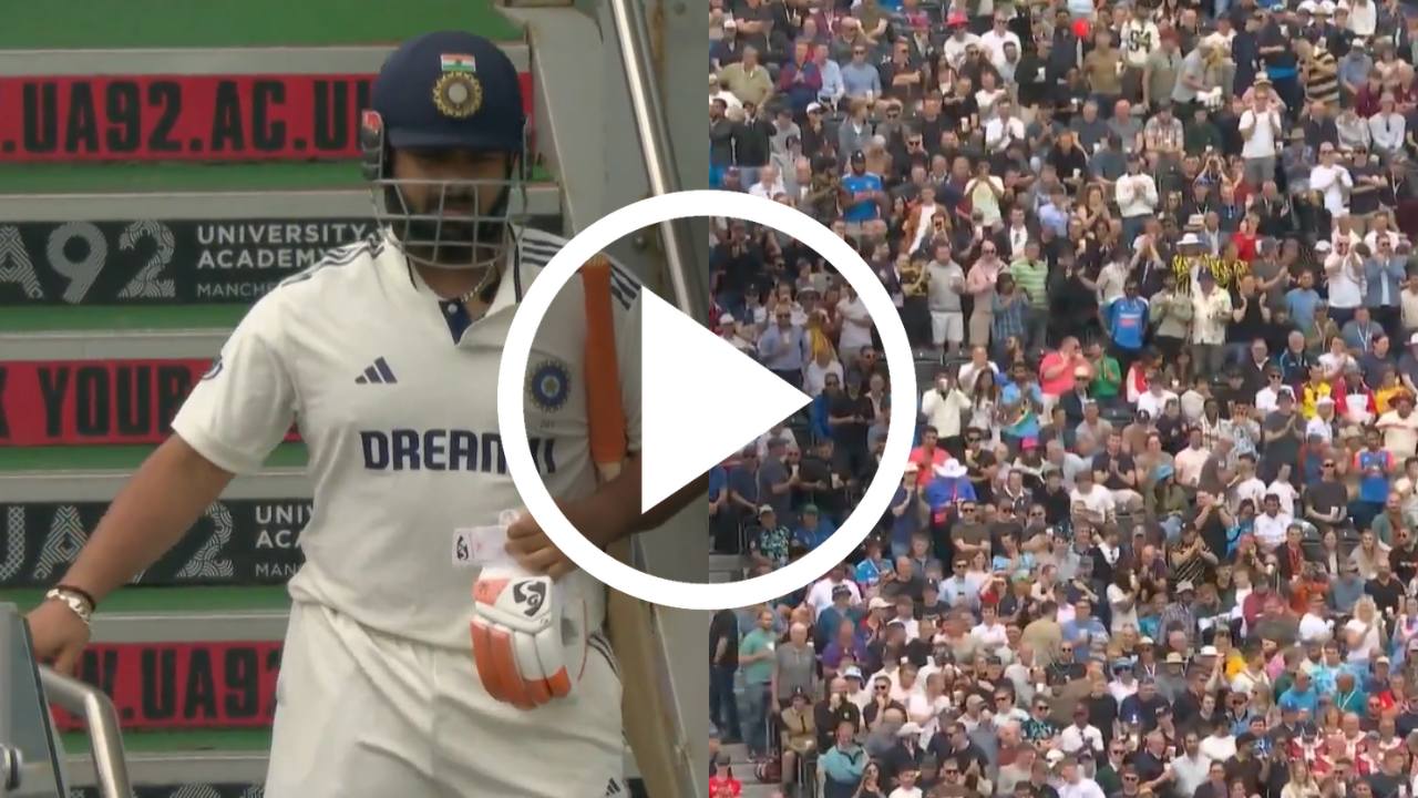 Rishabh Pant came out to bat despite facing injury.