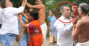 TMC leader hits woman on road