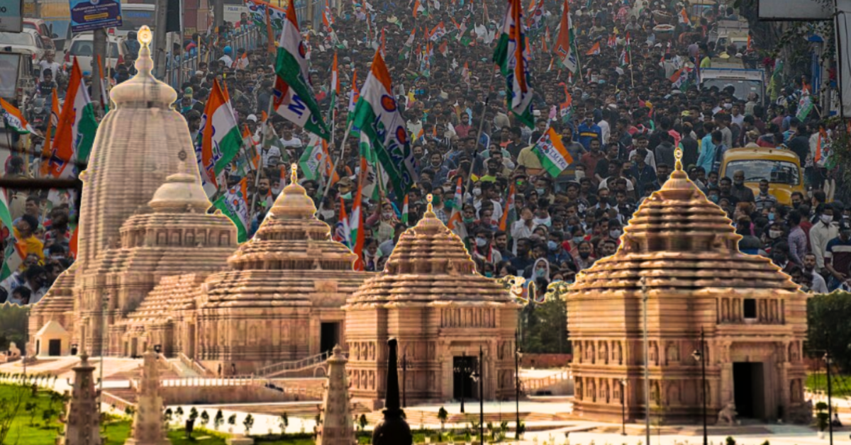 Trinamool Congress workers in Digha