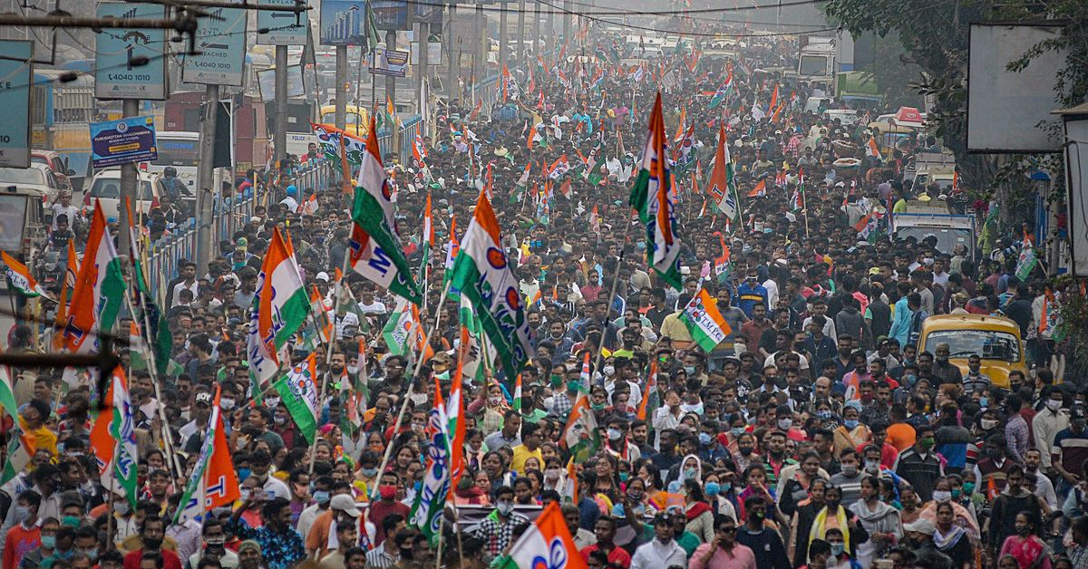 Kolkata roads choked as Trinamool Congress rally begins