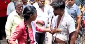 Viral Video a woman teach harasser man a lesson on street in Uttar Pradesh