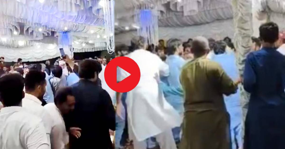 Pakistan a plate of biriyani brawl between bride and groom side viral video