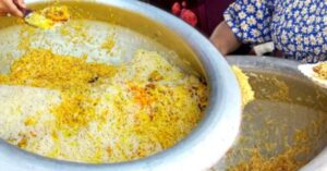 Biriyani why is the pot made to make noise while serving biryani there is a deep mystery