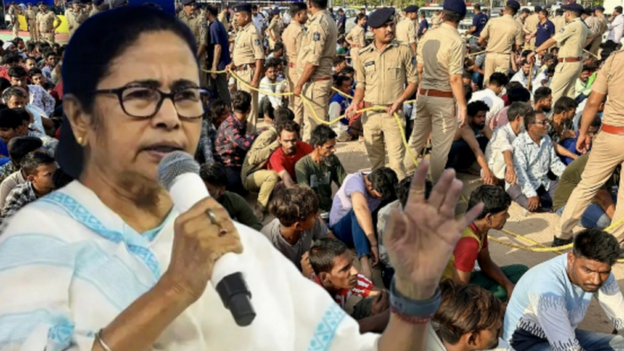 Mamata Banerjee protest rally in jhargram