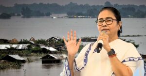 Mamata Banerjee in Hooghly to inspect flood situation personally serves khichuri at relief camp
