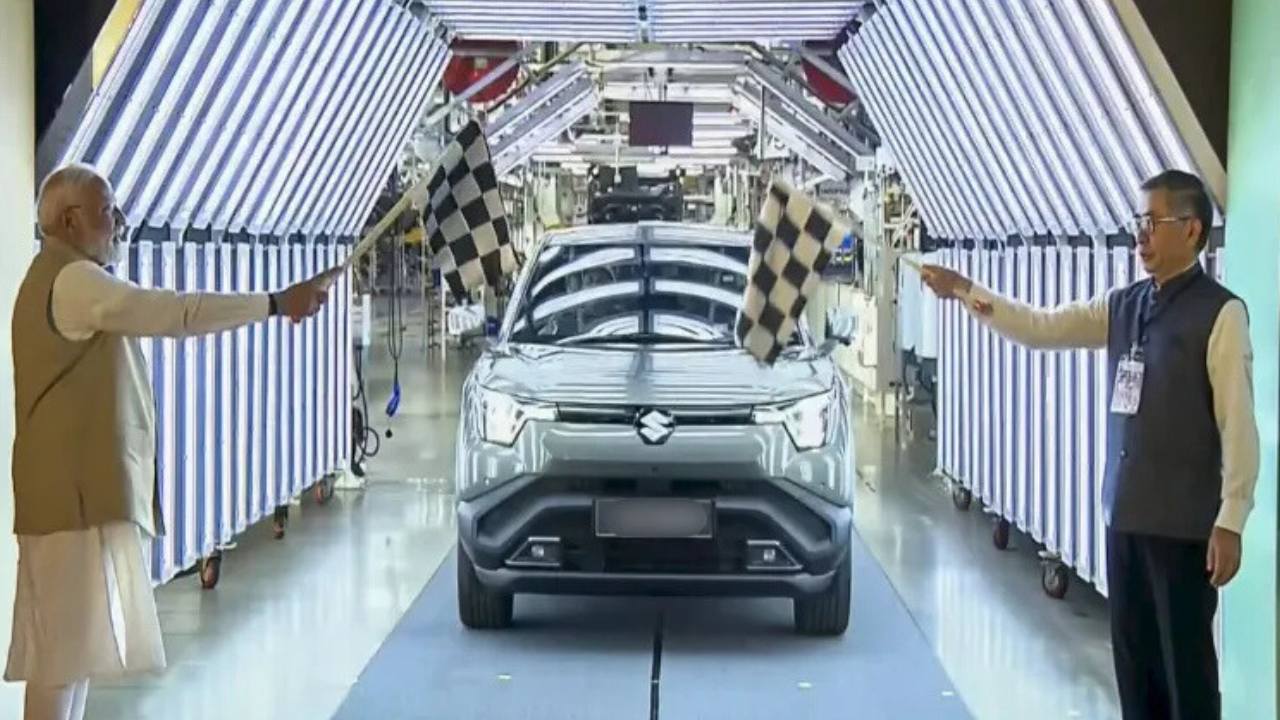PM Modi launches much-awaited electric SUV of Maruti Suzuki.