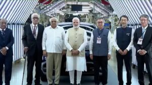PM Modi launches much-awaited electric SUV of Maruti Suzuki.