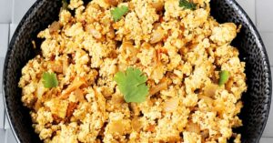 Recipe how to make high protein Paneer Bhurji at home