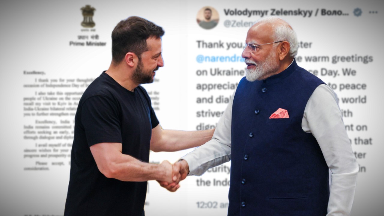 Ukraine-India: Zelenskyy thanks Modi for independence day wish