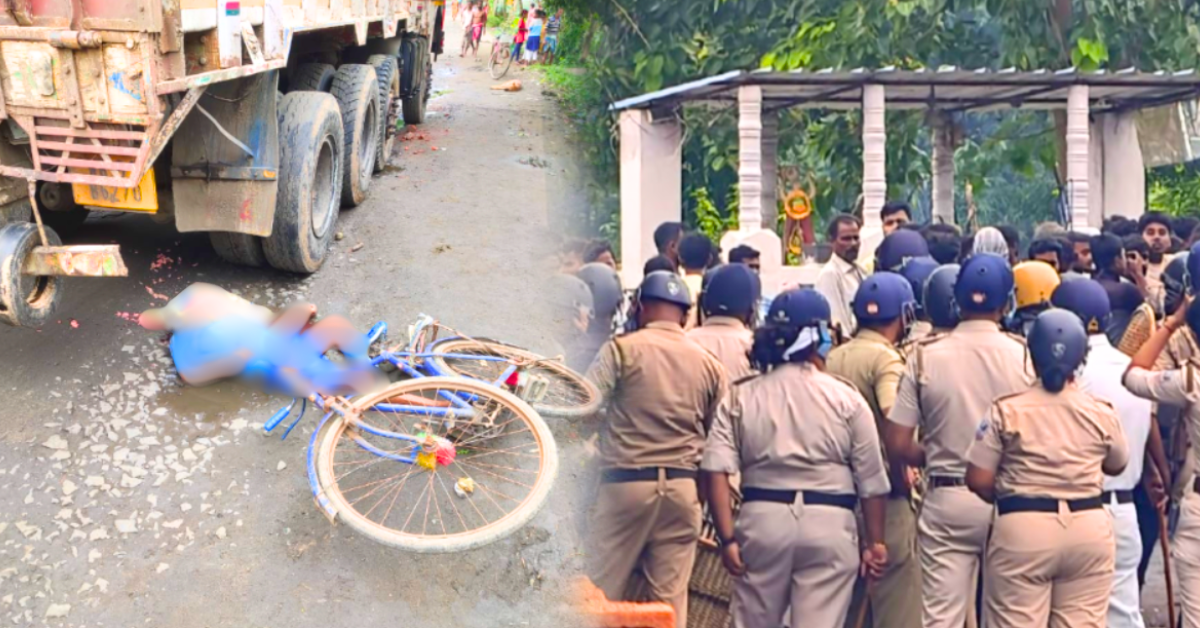 Sand mafia truck kills youth in Durgapur villagers turn Kanksa into battlefield