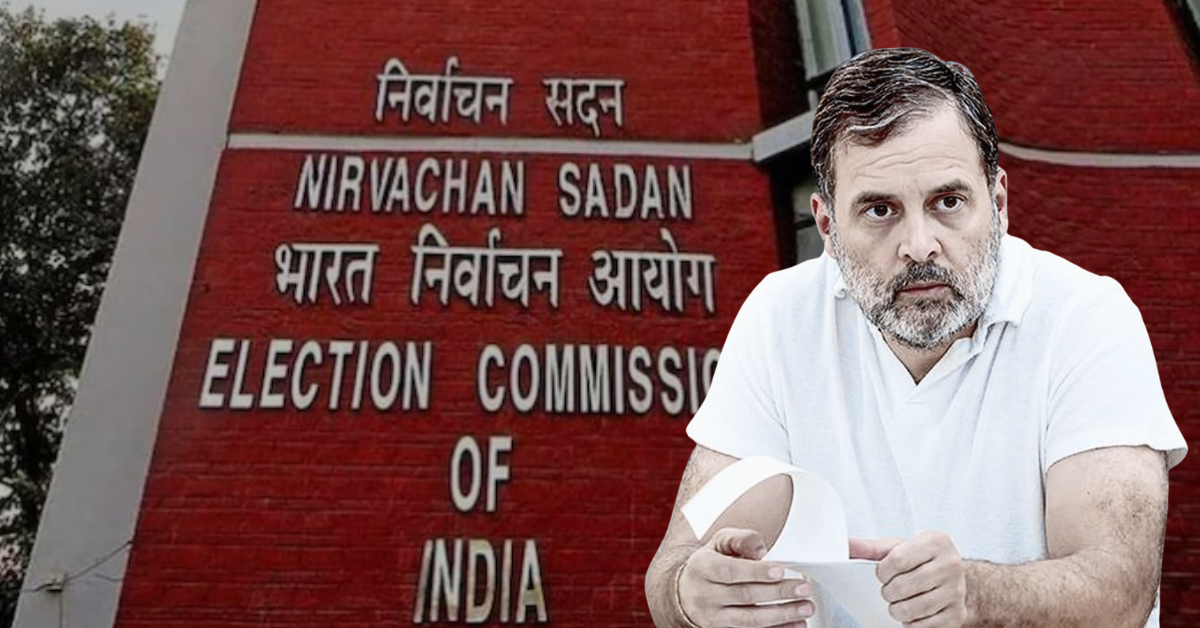 EC tells Rahul Gandhi to Prove Vote Rigging or Apologize