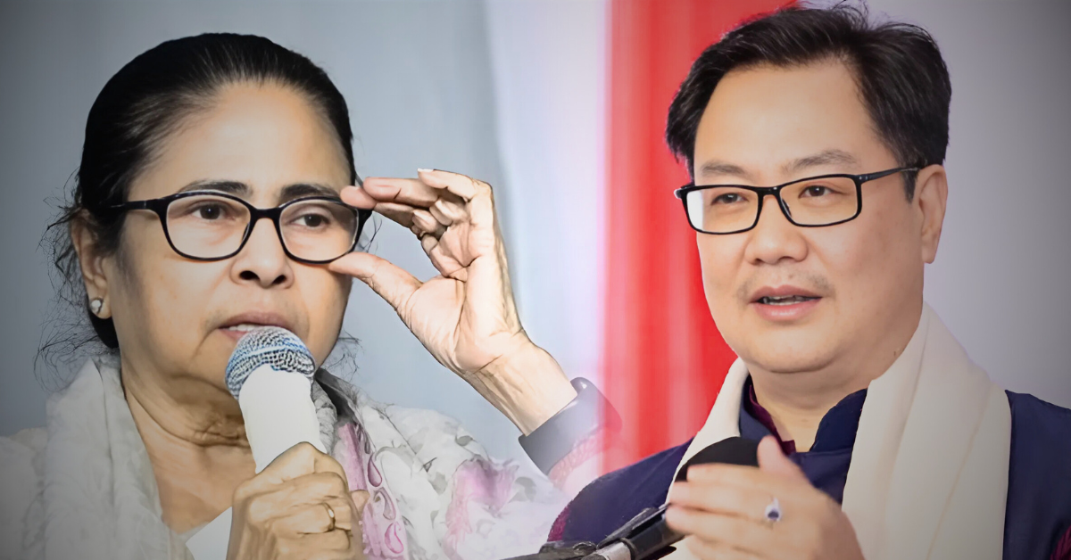 Mamata Banerjee behind Parliament chaos claims Kiren Rijiju