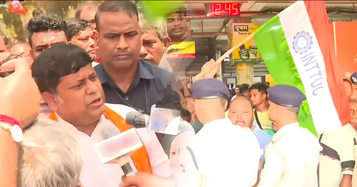 Sukanta Majumdar Faces Protest at Dum Dum During AC Local Train Launch