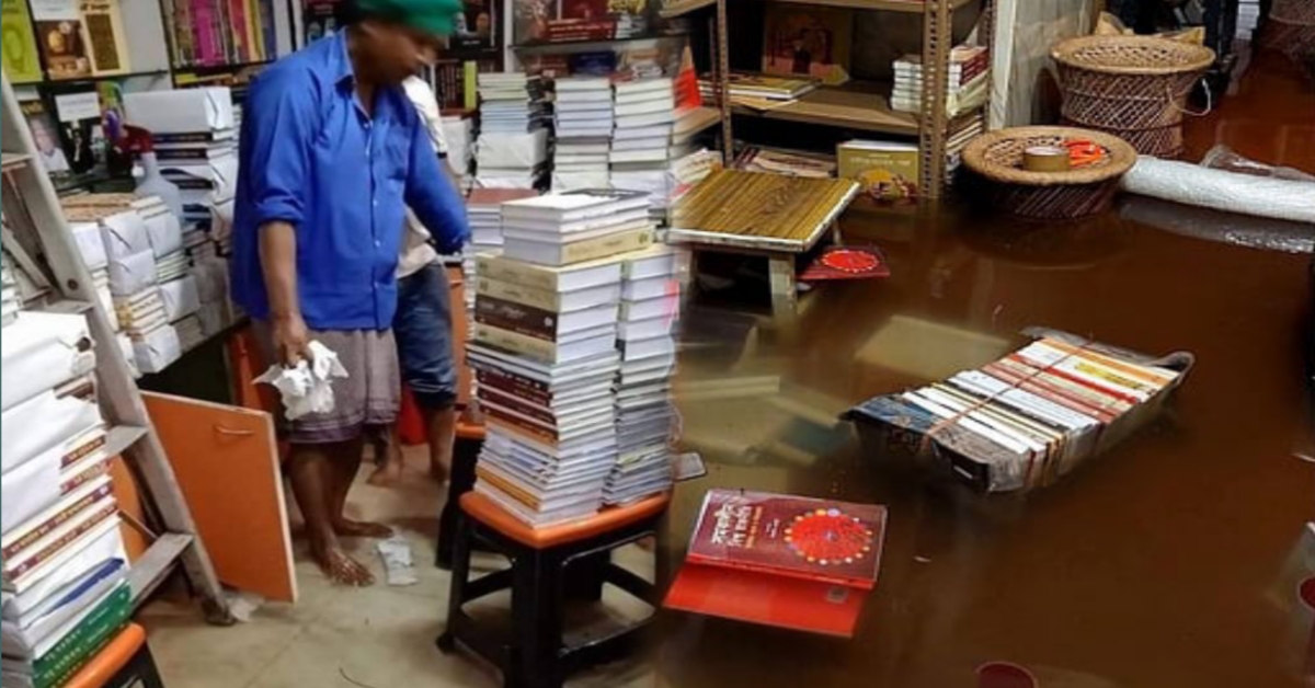 Lakhs of Books Destroyed in Overnight Rain in College Street