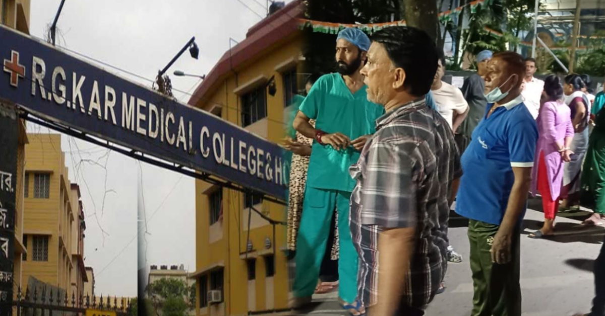 RG Kar Temporary Health Workers Protest Over Puja Bonus Disparity