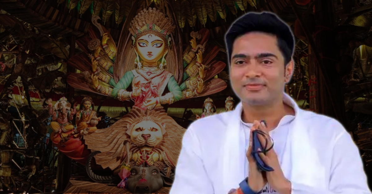 Abhishek Banerjee Distributes Puja Gifts in Diamond Harbour