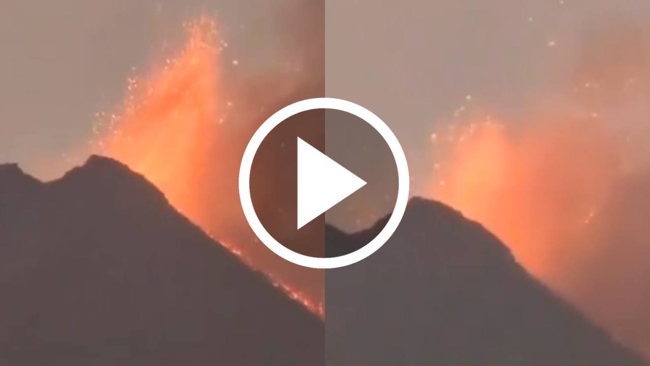 Suddenly only active volcano of India erupts.