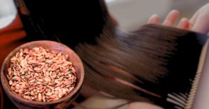 Hair Care keratin treatment in flaxseed get shine in your hair before Puja