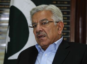 Khawaja Asif gave a big response this time.