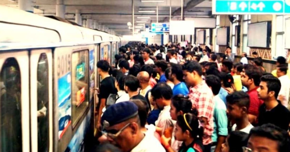 Kolkata Metro long wait in metro passengers stuck between 2 stations on first day of week