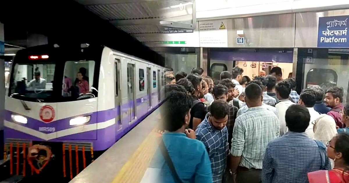 Kolkata Metro record crowd in first three weeks of september