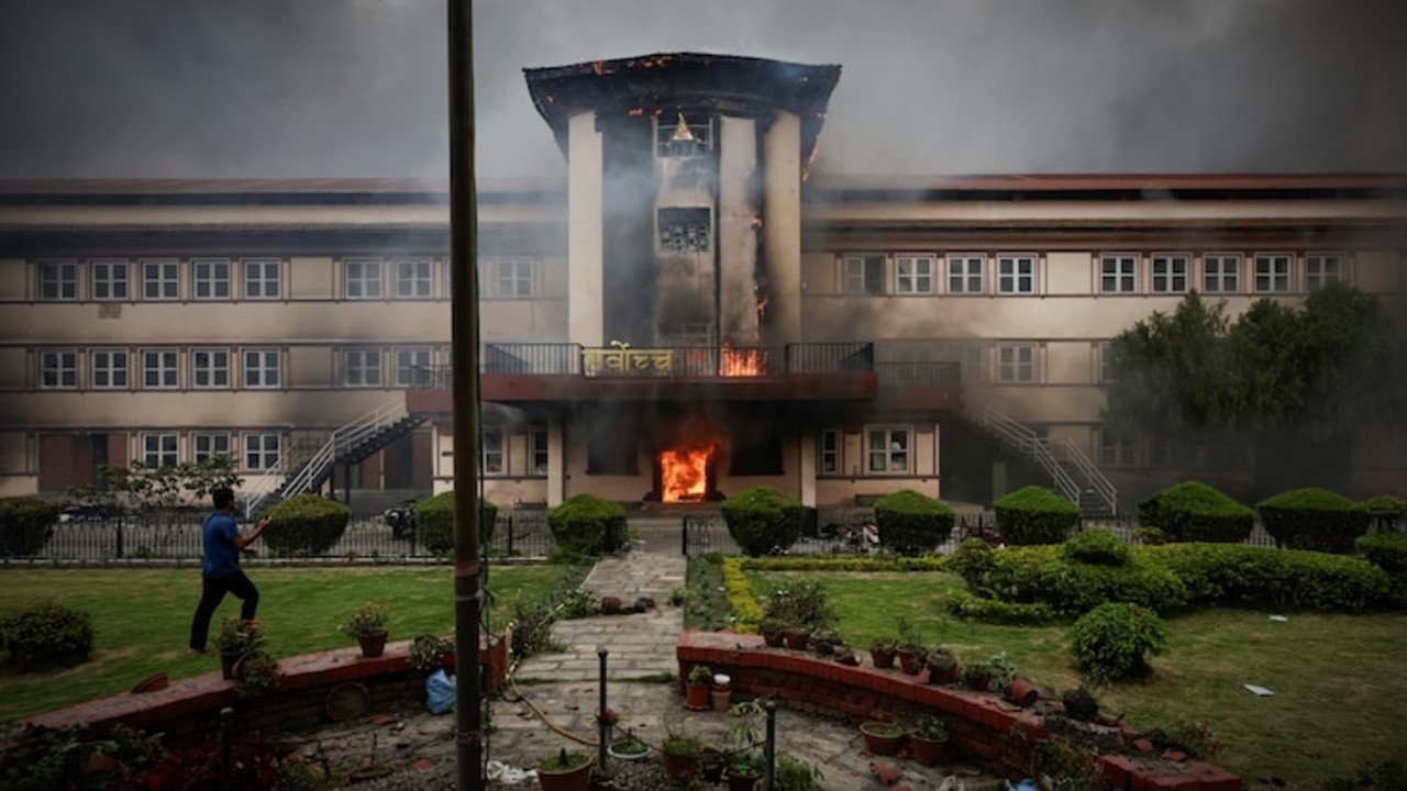 Nepal Supreme Court continuous to work under tents.