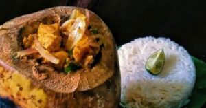 Recipe arrange a different taste put dub chicken on the puja menu