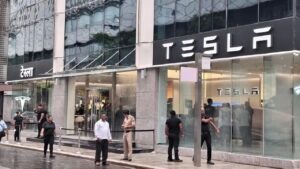 Despite the rush to see the Tesla car, sales are down in India