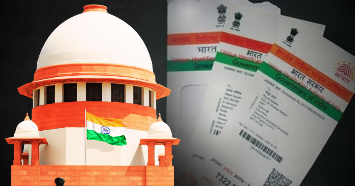 Supreme Court hearing on Aadhaar in SIR case