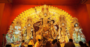 Gold-Adorned Idols Under Tight Security in Kolkata Durga Puja 2025