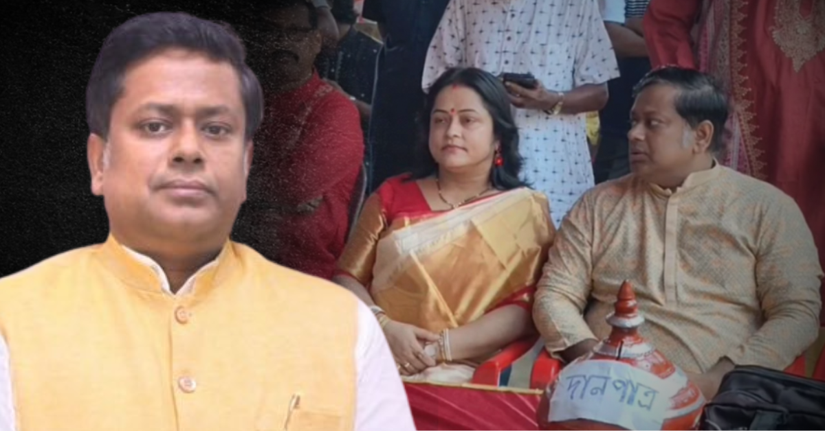 Sukanta Majumdar spends Ashtami with family